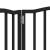 Poartă pentru câini pliabilă 3 panouri negru, 150 cm, lemn plop GartenMobel Dekor