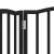 Poartă pentru câini pliabilă 3 panouri negru, 150 cm, lemn plop GartenMobel Dekor