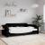 Cadru de pat, negru, 100 x 200 cm, material textil GartenMobel Dekor