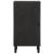 Dulap lateral, negru, 40x33x75 cm, lemn masiv de mango GartenMobel Dekor