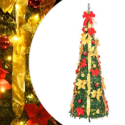 Brad de Crăciun artificial pop-up 150 LED-uri verde 180 cm GartenMobel Dekor
