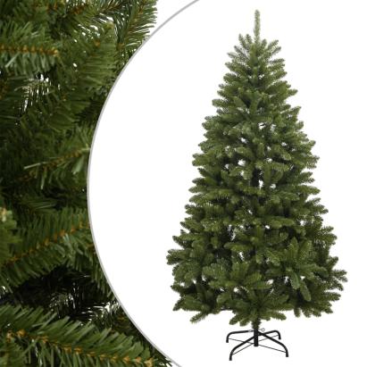 Brad de Crăciun artificial cu suport și balamale, verde, 270 cm GartenMobel Dekor