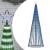 Pom de Crăciun LED 688 LED-uri Albastru 300 cm GartenMobel Dekor