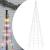 Pom de Crăciun LED pe stâlp 550 LED-uri colorate 300 cm GartenMobel Dekor