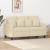 Canapea cu 2 locuri, crem, 120 cm, material textil GartenMobel Dekor