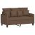 Canapea cu 2 locuri, maro, 120 cm, material textil GartenMobel Dekor