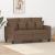 Canapea cu 2 locuri, maro, 120 cm, material textil GartenMobel Dekor