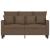 Canapea cu 2 locuri, maro, 120 cm, material textil GartenMobel Dekor