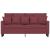 Canapea cu 2 locuri, roșu vin, 140 cm, material textil GartenMobel Dekor