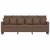 Canapea cu 3 locuri, maro, 180 cm, material textil GartenMobel Dekor