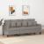 Canapea cu 3 locuri, taupe, 180 cm, material textil GartenMobel Dekor