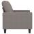 Canapea cu 2 locuri, gri taupe, 140 cm, material textil GartenMobel Dekor