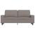 Canapea cu 2 locuri, gri taupe, 140 cm, material textil GartenMobel Dekor