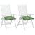 Perne de scaun, 2 buc., 40x40x7 cm, textil, model frunze GartenMobel Dekor