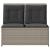 Bancă rabatabilă de grădină cu perne, gri deschis, poliratan GartenMobel Dekor