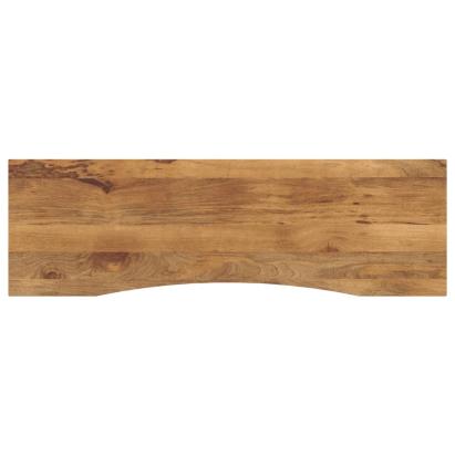 Blat birou cu decupaj curbat 160x50x2,5cm lemn masiv mango brut GartenMobel Dekor