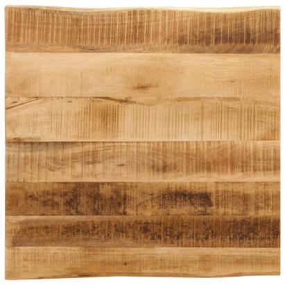 Blat de masă contur natural 80x80x3,8 cm lemn masiv mango brut GartenMobel Dekor