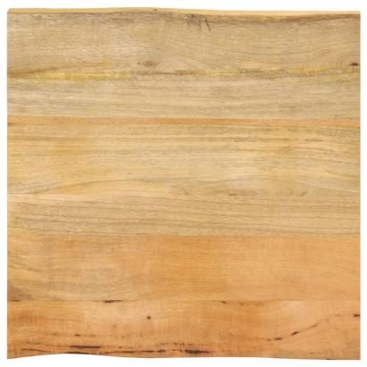 Blat masă cu margini naturale, 60x60x2,5 cm, lemn masiv mango GartenMobel Dekor
