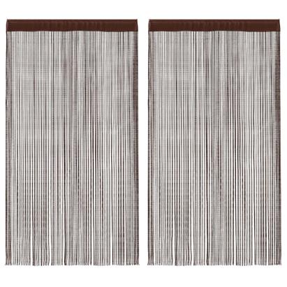 Draperii cu franjuri, 2 buc., 140 x 250 cm, maro GartenMobel Dekor