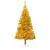Brad Crăciun pre-iluminat cu set globuri, auriu, 120 cm, PET GartenMobel Dekor