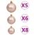 Brad Crăciun pre-iluminat cu set globuri, argintiu, 120 cm, PET GartenMobel Dekor
