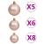 Brad Crăciun pre-iluminat cu set globuri, argintiu, 150 cm, PET GartenMobel Dekor