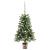 Brad Crăciun pre-iluminat artificial, set globuri, verde, 65 cm GartenMobel Dekor