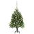 Brad de Crăciun pre-iluminat cu set globuri, verde, 120 cm GartenMobel Dekor