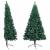 Jumătate brad Crăciun artificial cu set globuri verde 210 cm GartenMobel Dekor
