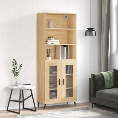 Dulap înalt, stejar sonoma, 69,5x34x180 cm, lemn compozit GartenMobel Dekor