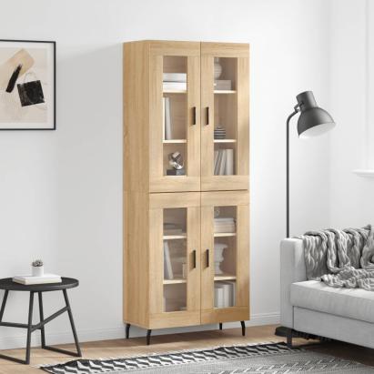 Dulap înalt, stejar sonoma, 69,5x34x180 cm, lemn compozit GartenMobel Dekor