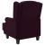 Fotoliu cu taburet pentru picioare, violet, material textil GartenMobel Dekor