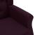Fotoliu cu taburet pentru picioare, violet, material textil GartenMobel Dekor