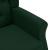 Fotoliu de masaj cu taburet, verde închis, material textil GartenMobel Dekor