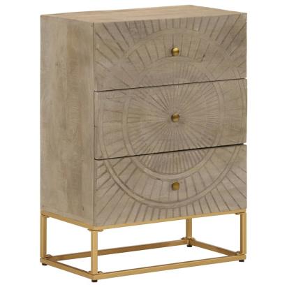 Dulap cu sertare 55x30x76 cm, lemn masiv de mango și fier GartenMobel Dekor