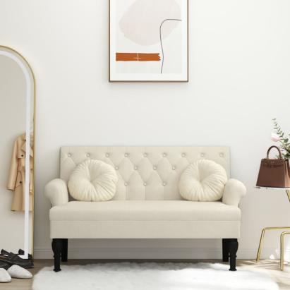 Bancă cu spătar, 120x62x75,5 cm, in GartenMobel Dekor
