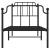 Cadru pat metalic cu tăblii de cap/picioare , negru, 75x190 cm GartenMobel Dekor