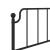 Cadru pat metalic cu tăblii de cap/picioare , negru, 75x190 cm GartenMobel Dekor