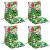 Perne scaune cu spătar jos, 4 buc., multicolor, textil oxford GartenMobel Dekor