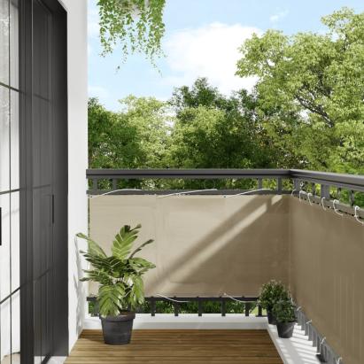 Paravan de balcon, bej, 75x800 cm, 100% poliester oxford GartenMobel Dekor