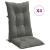 Perne scaun cu spătar înalt 4 buc. melanj gri 120x50x7cm textil GartenMobel Dekor