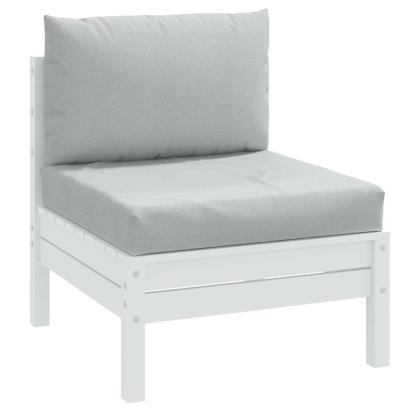 Perne de paleți, 2 buc., melanj gri deschis, material textil GartenMobel Dekor