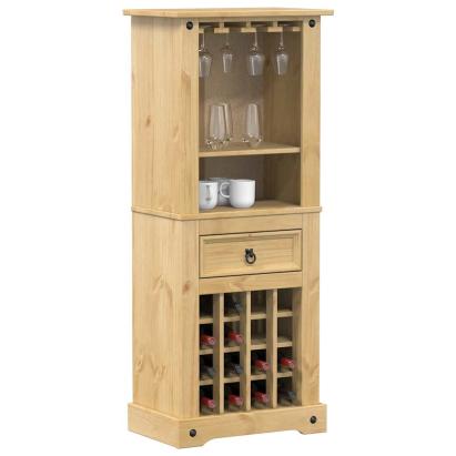 Raft pentru vin „Corona” 56x35x134,5 cm, lemn masiv de pin GartenMobel Dekor