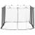Plasa tantari 156 ochiuri negru 300x300x200cm GartenMobel Dekor