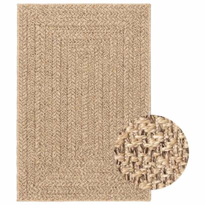 Covor ZIZUR aspect iută, 120x120cm, pentru interior și exterior GartenMobel Dekor