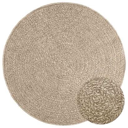 Covor ZIZUR, aspect iută, Ø 120 cm, pentru interior și exterior GartenMobel Dekor