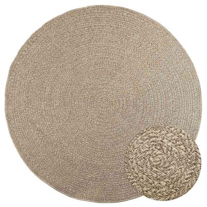 Covor ZIZUR aspect iută, Ø 200 cm, pentru interior și exterior GartenMobel Dekor