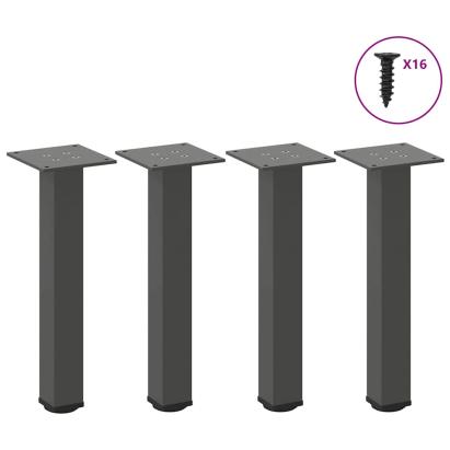 Picioare pentru măsuță de cafea, antracit, 4 buc., 30-32 cm, oțel GartenMobel Dekor
