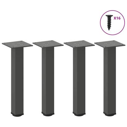 Picioare pentru măsuță de cafea, antracit, 42-44 cm, oțel, 4 buc. GartenMobel Dekor