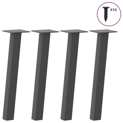 Picioare pentru măsuță de cafea, antracit, 42 cm, oțel, 4 buc. GartenMobel Dekor